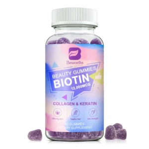Beworths Biotin Gummies – 60 Gummies per Bottle